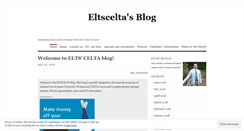 Desktop Screenshot of eltscelta.wordpress.com