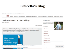 Tablet Screenshot of eltscelta.wordpress.com