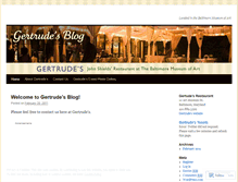 Tablet Screenshot of gertrudesbaltimore.wordpress.com