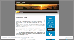 Desktop Screenshot of pedroa.wordpress.com