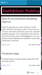 Mobile Screenshot of deathandscarsmodeling.wordpress.com