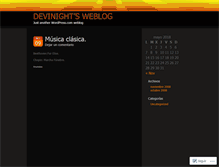 Tablet Screenshot of devinight.wordpress.com