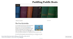 Desktop Screenshot of paddleboats.wordpress.com