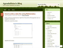 Tablet Screenshot of agendafisica.wordpress.com