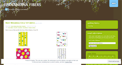 Desktop Screenshot of fernandinafibers.wordpress.com