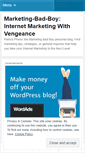 Mobile Screenshot of marketingbadboy.wordpress.com