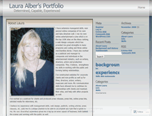 Tablet Screenshot of lauraalber.wordpress.com