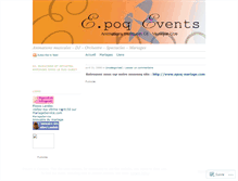 Tablet Screenshot of epoqevents.wordpress.com