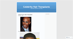 Desktop Screenshot of celebhair.wordpress.com