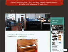 Tablet Screenshot of chicagopianos.wordpress.com