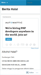 Mobile Screenshot of beritahalal.wordpress.com