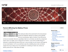 Tablet Screenshot of cyrigi.wordpress.com