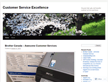 Tablet Screenshot of customerserviceexcellence.wordpress.com