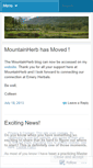 Mobile Screenshot of mountainherb.wordpress.com