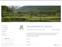 Tablet Screenshot of mountainherb.wordpress.com