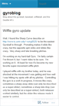 Mobile Screenshot of gyroblog.wordpress.com