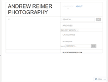 Tablet Screenshot of andrewreimerphotography.wordpress.com