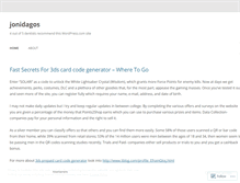 Tablet Screenshot of jonidagos.wordpress.com