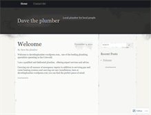 Tablet Screenshot of davetheplumber.wordpress.com