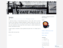 Tablet Screenshot of cafeparis.wordpress.com