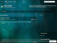 Tablet Screenshot of microffice.wordpress.com