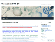 Tablet Screenshot of osservatorioguri2011.wordpress.com