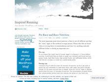 Tablet Screenshot of inspiredrunning.wordpress.com