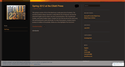 Desktop Screenshot of elliottpress.wordpress.com