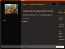 Tablet Screenshot of elliottpress.wordpress.com