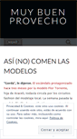 Mobile Screenshot of muybuenprovecho.wordpress.com