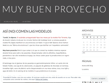 Tablet Screenshot of muybuenprovecho.wordpress.com