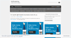 Desktop Screenshot of kimforossining.wordpress.com