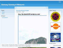 Tablet Screenshot of gunungganangdimalaysia.wordpress.com