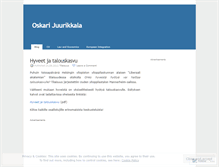 Tablet Screenshot of oskarijuurikkala.wordpress.com