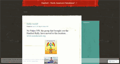 Desktop Screenshot of hanfordrally.wordpress.com