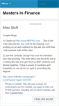 Mobile Screenshot of msinfinance.wordpress.com