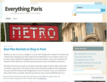 Tablet Screenshot of everythingparis.wordpress.com