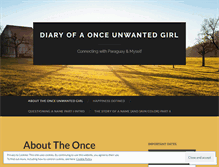 Tablet Screenshot of diaryofanunwantedgirl.wordpress.com