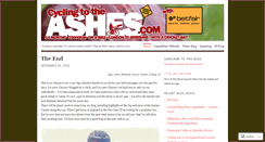 Desktop Screenshot of cyclingtotheashes.wordpress.com