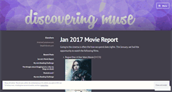 Desktop Screenshot of discoveringmuse.wordpress.com