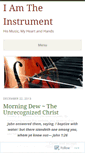 Mobile Screenshot of iamtheinstrument.wordpress.com
