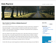 Tablet Screenshot of dailyreprieve.wordpress.com
