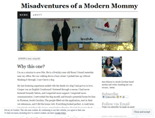 Tablet Screenshot of misadventuresofmommy.wordpress.com
