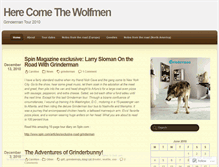 Tablet Screenshot of herecomethewolfmen.wordpress.com