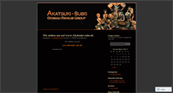 Desktop Screenshot of akatsukisubs.wordpress.com