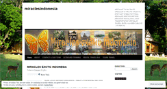 Desktop Screenshot of miraclesexoticindonesia.wordpress.com