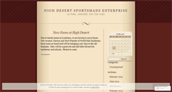 Desktop Screenshot of highdesertsportsmansenterprise.wordpress.com