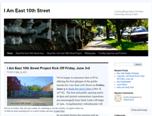 Tablet Screenshot of iam10thstreet.wordpress.com
