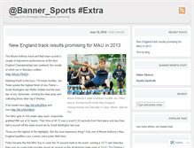 Tablet Screenshot of bannersportsextra.wordpress.com