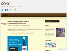 Tablet Screenshot of cokyfauzialfi.wordpress.com